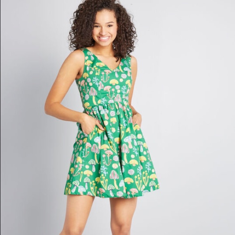 ModCloth mushroom print dress